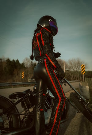 Image of Toxic Vision Road Warrior riding jacket LARGER SIZE