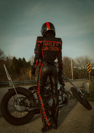 Image of Toxic Vision Road Warrior riding jacket LARGER SIZE