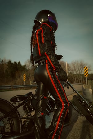 Image of Toxic Vision Road Warrior leather riding pants