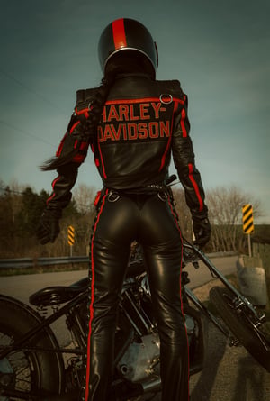 Image of Toxic Vision Road Warrior leather riding pants