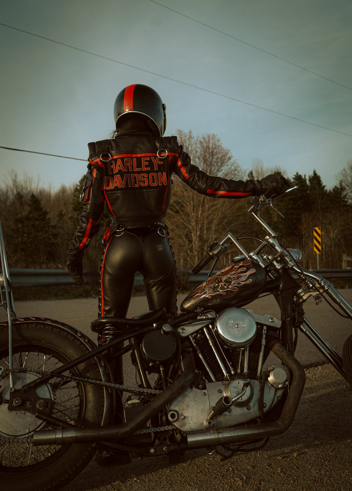 Image of Toxic Vision Road Warrior leather riding pants