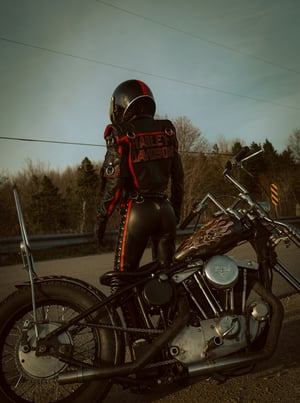 Image of Toxic Vision Road Warrior leather riding pants