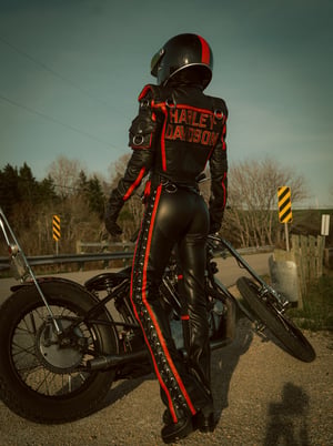 Image of Toxic Vision Road Warrior leather riding pants