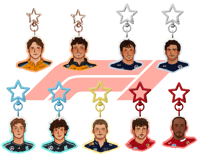 F1 Driver Keychains