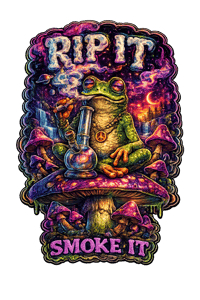 Image 1 of 🍄 FROG RIPPERS – Psychedelic Frog Die Cut Stickers