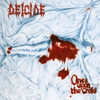 Image 1 of DEICIDE - Once Upon The Cross (12" LP on Milky Clear Vinyl w/ Blood Splatter)
