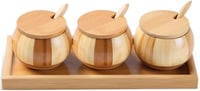 Image 5 of 👑The Armored Kingdom Salt & Spice Container-100% Natural Bamboo Wood-High Quality-Storage