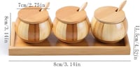 Image 7 of 👑The Armored Kingdom Salt & Spice Container-100% Natural Bamboo Wood-High Quality-Storage