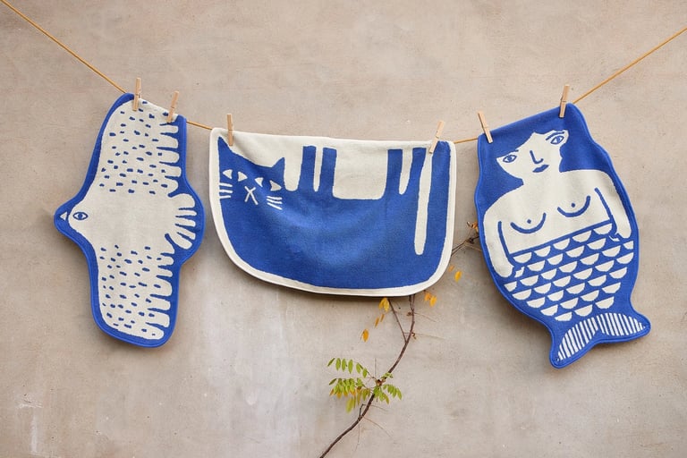 TAPIS DE BAIN LAZY CAT - DONNA WILSON Image 2