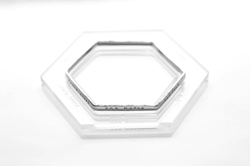 Image of · VENEZIA · silver hexagon bracelet