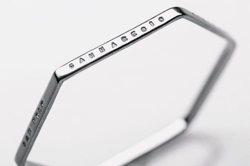 Image of · VENEZIA · silver hexagon bracelet