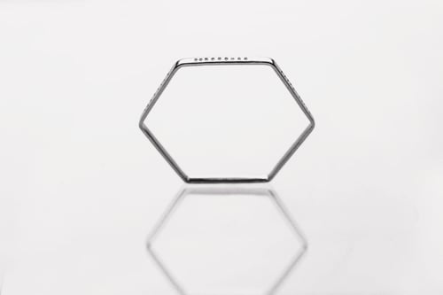 Image of · VENEZIA · silver hexagon bracelet