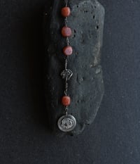 Image 3 of Pan and Wood Nymph Sunstone Long Silver Necklace 
