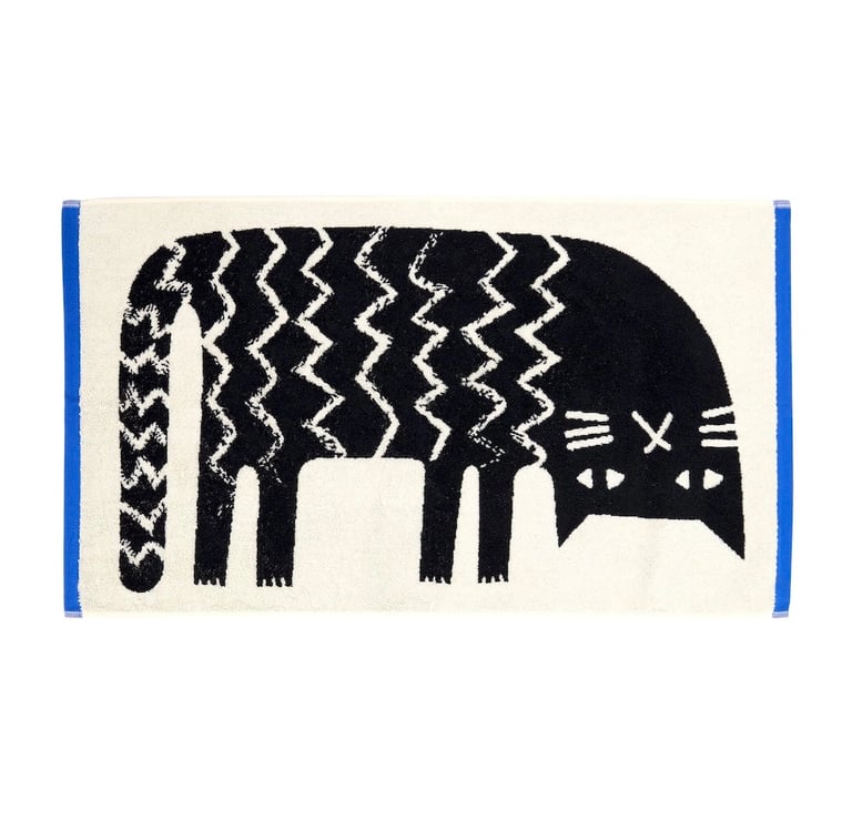 SERVIETTE DE BAIN CHAT - DONNA WILSON