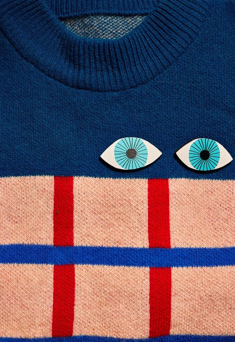 PIN'S OEIL EN BOIS - DONNA WILSON Image 2