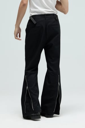 Image of EQUALNEAR - Boxer Flared Pants (Black)