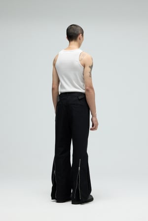 Image of EQUALNEAR - Boxer Flared Pants (Black)