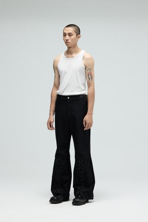 Image of EQUALNEAR - Boxer Flared Pants (Black)