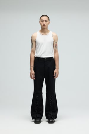 Image of EQUALNEAR - Boxer Flared Pants (Black)