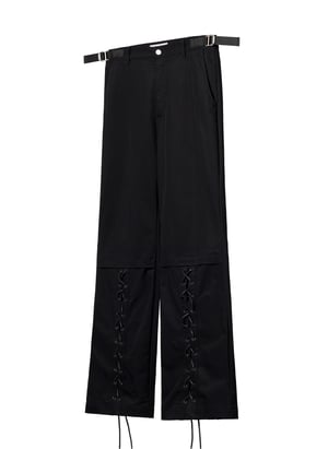 Image of EQUALNEAR - Boxer Flared Pants (Black)