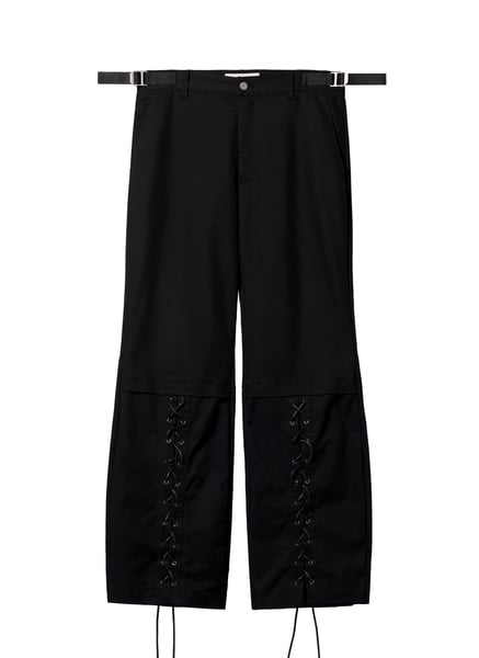 Image of EQUALNEAR - Boxer Flared Pants (Black)