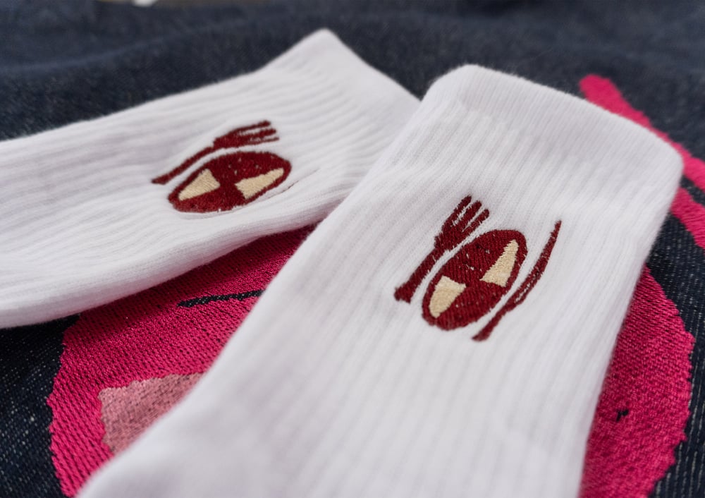 Image of Chaussettes PICNIC blanches
