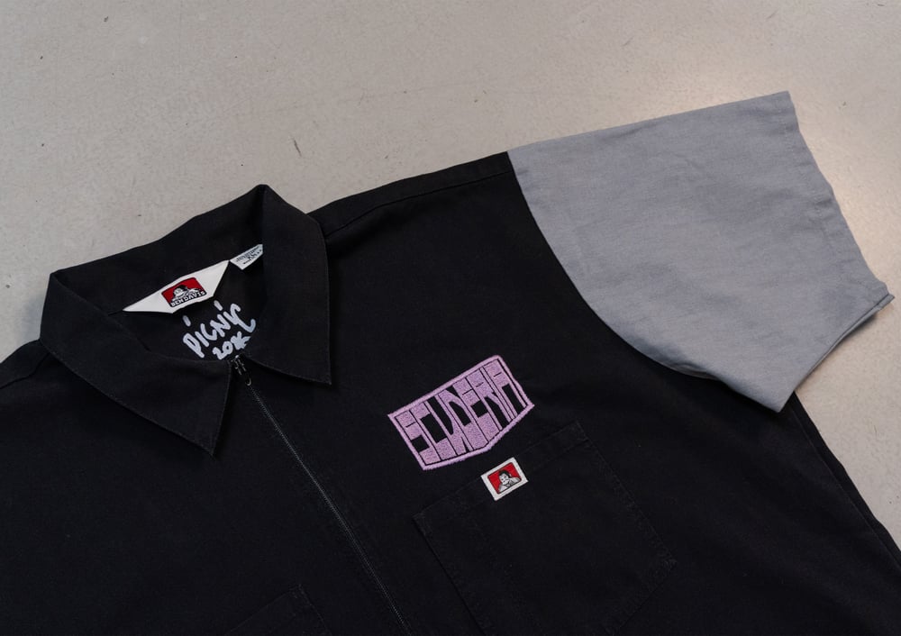 Image of Chemise Ben Davis PICNIC noire & grise