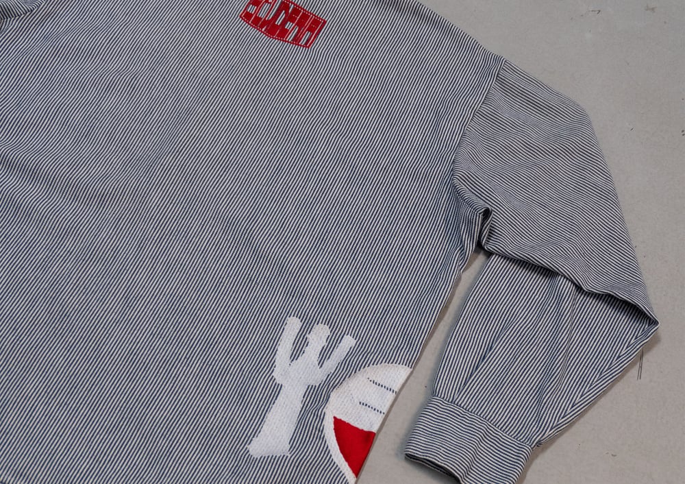 Image of Chemise Ben Davis PICNIC rayé bleu & blanc 