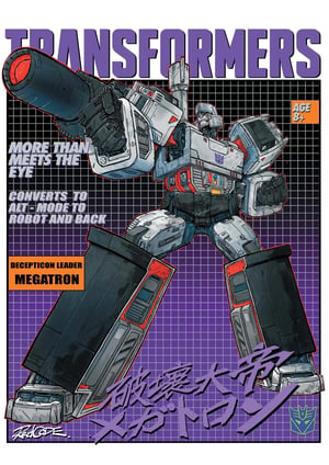 Image of Original Art Published Cover: TRANSFORMERS #30 REDCODE MEGACON RETRO FOIL EDITION // Redcode