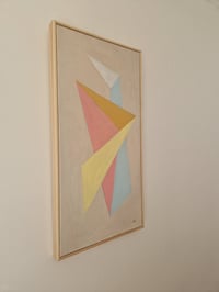 Image 2 of Soft unfolding forms 3 | Minimalist geometric oil painting