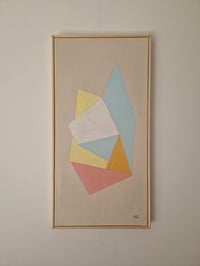 Image 1 of Soft unfolding forms 2 | Minimalist geometric oil painting