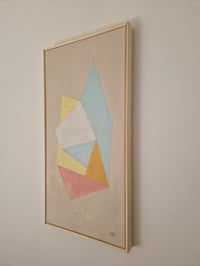 Image 4 of Soft unfolding forms 2 | Minimalist geometric oil painting
