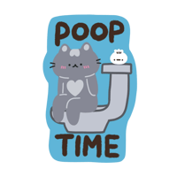 Image 1 of Poop time cat