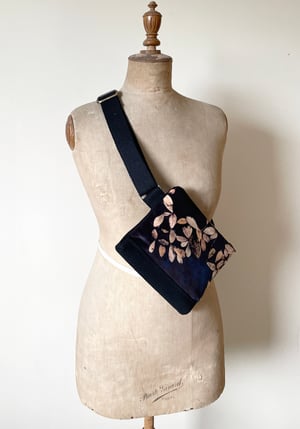 Image of Loch leaf, mini velvet crossbody / belt bag