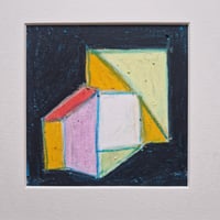 Image 2 of Colorful Geometric Abstract Painting on Paper