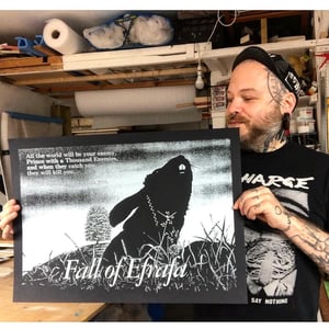 Image of Fall of Efrafa "watership down' signed screen print 