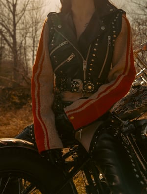 Image of Toxic Vision Golden Hour biker jacket