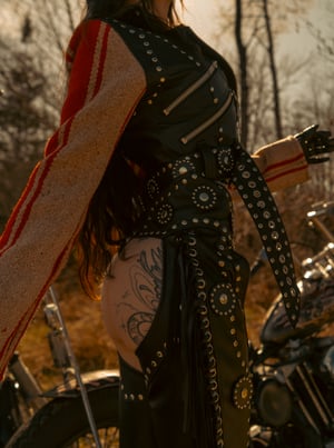 Image of Toxic Vision Golden Hour biker jacket