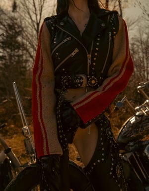 Image of Toxic Vision Golden Hour biker jacket