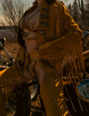 Image of Toxic Vision Golden Hour fringe jacket