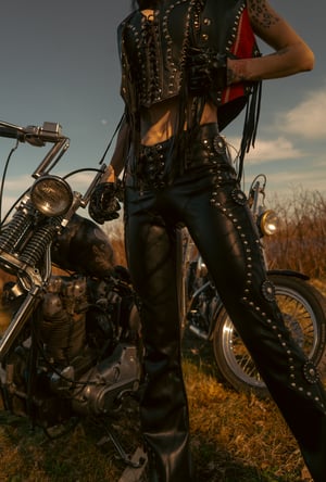 Image of Toxic Vision Golden Hour concho pants