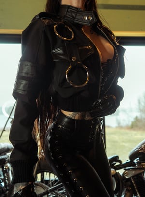 Image of Toxic Vision Hellbent blackout riding jacket