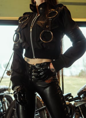Image of Toxic Vision Hellbent blackout riding jacket