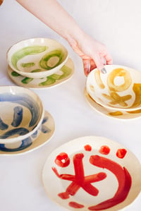Image 4 of Set de platos Primavera / verde