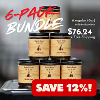 Image 1 of 6-Pack Bundle (8oz) - 6 Jars (Mild/Medium/Mix) + Free Shipping