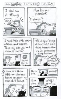 Image 1 of NEW!! Daily Comic 5/2: Bad Ai