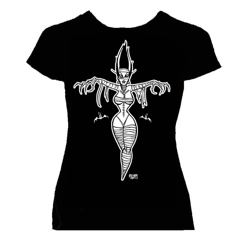 Image of preorder MUMMY BRIDE - woman’s fitted babydoll  - ships June 6th 