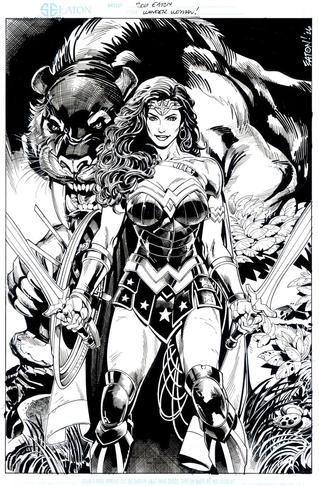 Image of New WONDER WOMAN   11" x 17"  Pin-Up! 