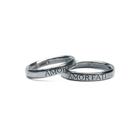 Image 1 of Amor Fati band in sterling silver or gold