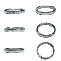 Image 2 of Amor Fati band in sterling silver or gold
